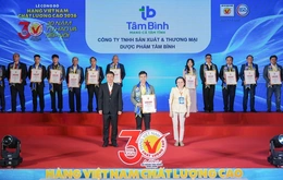 Dược phẩm Tâm Bình 8 năm liền đạt danh hiệu Hàng Việt Nam chất lượng cao