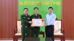 Chủ tịch UBND tỉnh Nguyễn Hoài Anh thăm Đồn Biên phòng Cửa khẩu quốc tế Na Mèo