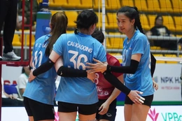 Bóng chuyền nữ XMLS Thanh Hóa thất bại sau 3 sec trước đội đầu bảng Hà Nội Tasco Auto