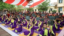 Sôi nổi chung kết cuộc thi Olympic Tiếng Anh dành cho học sinh tiểu học xã Thiệu Hóa