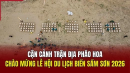 Cận cảnh trận địa pháo hoa chào mừng Lễ hội du lịch biển Sầm Sơn 2026