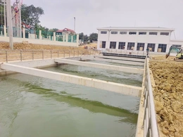 Gấp rút hoàn thiện xây dựng&nbsp;Trạm bơm Hoằng Khánh