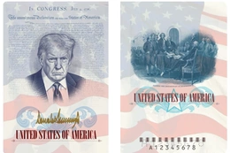 Mỹ phát hành hộ chiếu phiên bản đặc biệt có hình Tổng thống Donald Trump