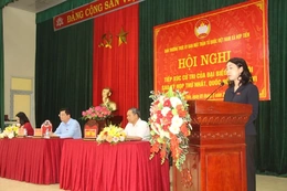 Đại biểu Quốc hội tiếp xúc cử tri xã Hợp Tiến