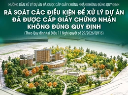 Rà soát các điều kiện để xử lý dự án đã được cấp giấy chứng nhận không đúng quy định