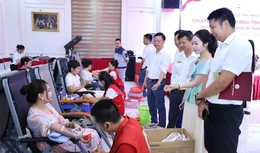 “Giọt hồng Doanh nhân trẻ Thanh Hóa” 2026 tiếp nhận 150 đơn vị máu tình nguyện