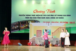 6 đội thi truyền thông thực hiện Bộ tiêu chí ứng xử trong gia đình
