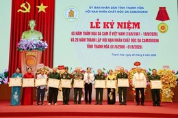 Thư cảm ơn của Hội Nạn nhân chất độc da cam/dioxin tỉnh Thanh Hóa