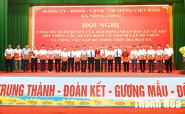 Xã Nông Cống kiện toàn các tổ chức sau sắp xếp thôn