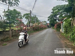 Điền Lư thực hiện tiêu chí giao thông&nbsp;trong xây dựng nông thôn mới
