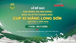 [Trực tiếp] Lễ bế mạc Giải bóng đá nhi đồng Báo và PTTH Thanh Hóa lần thứ V, năm 2026