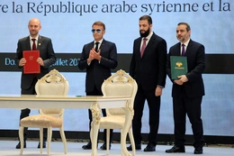 Tổng thống Macron thăm Syria, hai nước ký kết hàng loạt thỏa thuận hợp tác