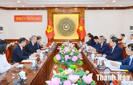 Bí thư Tỉnh ủy Lê Đức Thái tiếp và làm việc với Tổng Giám đốc Công ty TNHH Idemitsu Việt Nam