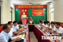 Khảo sát việc vận hành chính quyền địa phương 2 cấp và sắp xếp thôn tại xã Tân Tiến