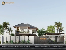 Biệt thự hiện đại mái Nhật của chị Hà - Không gian sống đẳng cấp được Hưng Phú Thịnh kiến tạo trọn gói
