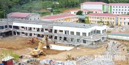 Cận cảnh trường phổ thông nội trú liên cấp tiểu học và THCS sắp hoàn thành đầu tiên ở Thanh Hóa