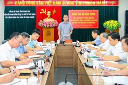 Chủ tịch UBND tỉnh Tô Anh Dũng làm việc với Ban Quản lý dự án Đầu tư xây dựng các công trình dân dụng và công nghiệp tỉnh Thanh Hoá