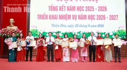 Xã Thiệu Hoá triển khai nhiệm vụ năm học 2026-2027