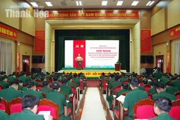 Bộ CHQS tỉnh Thanh Hóa tổ chức hội nghị chỉnh huấn, rút kinh nghiệm công tác giáo dục chính trị