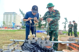 Cận cảnh trận địa pháo hoa chào mừng Quốc khánh 2/9 tại Sầm Sơn