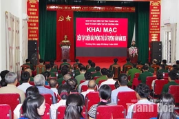 Khai mạc Diễn tập chiến đấu phòng thủ xã Trường Văn