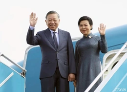 Tổng Bí thư, Chủ tịch nước Tô Lâm cùng Phu nhân lên đường thăm cấp Nhà nước tới Nga