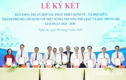 TP Hồ Chí Minh và các tỉnh phía Bắc, Bắc Trung Bộ mở rộng hợp tác giai đoạn 2026-2030