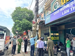 Xã Lưu Vệ ra quân cao điểm thiết lập trật tự công cộng, vệ sinh môi trường