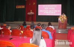 Xã Quảng Ninh kết thúc hoạt động hai đảng bộ cơ sở
