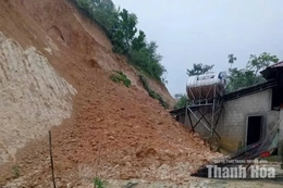 Xã Yên Thắng sơ tán 7 hộ/22 nhân khẩu do sạt núi&nbsp;