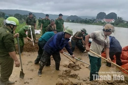 Xã Tống Sơn khẩn trương ứng phó mưa lũ, bảo đảm an toàn cho người dân