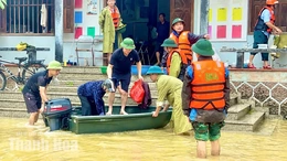 Xã Nông Cống kịp thời ứng phó mưa lũ, chăm lo tốt đời sống Nhân dân