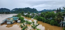 Lũ trên nhiều sông ở Thanh Hóa có khả năng vượt báo động 3