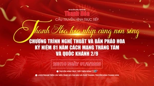 Cầu truyền hình trực tiếp: Chương trình nghệ thuật và bắn pháo hoa “Thanh Hóa hòa nhịp cùng non sông”