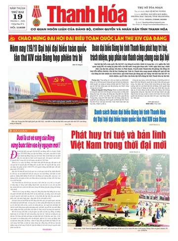 Số 11639 - Thứ Hai, ngày 19/01/2026