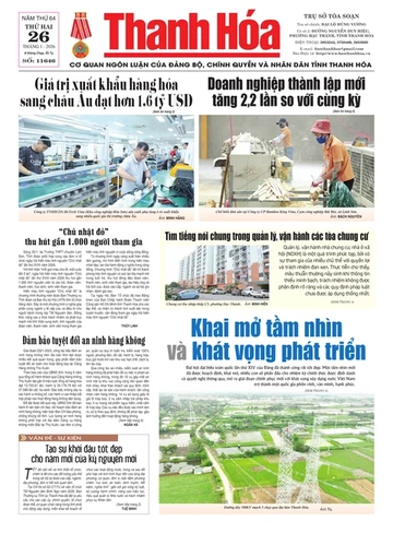 Số 11646 - Thứ Hai, ngày 26/01/2026