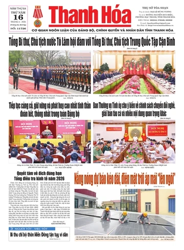 Số 11726 - Thứ Năm, ngày 16/04/2026