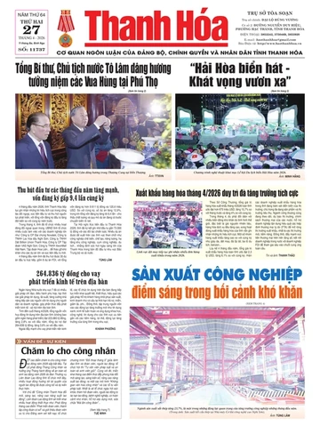 Số 11737 - Thứ Hai, ngày 27/04/2026