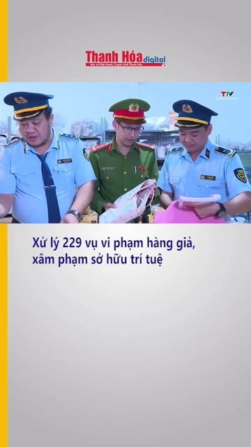 Xử lý 229 vụ vi phạm hàng giả, xâm phạm sở hữu trí tuệ