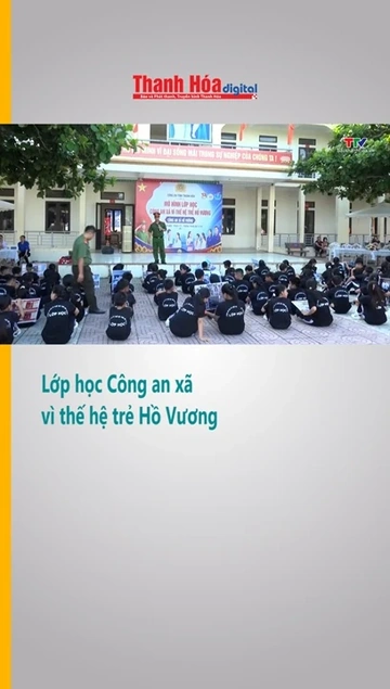Lớp học Công an xã vì thế hệ trẻ Hồ Vương