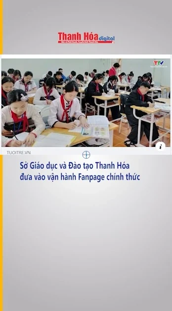Sở Giáo dục và Đào tạo Thanh Hóa đưa vào vận hành Fanpage chính thức