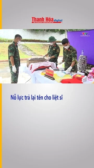 Nỗ lực trả lại tên cho liệt sĩ