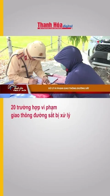 20 trường hợp vi phạm giao thông đường sắt bị xử lí