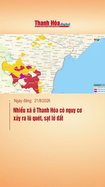 Nhiều xã ở Thanh Hóa có nguy cơ xảy ra lũ quét, sạt lở đất