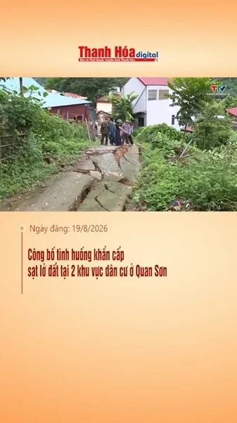 Công bố tình huống khẩn cấp sạt lở đất tại 2 khu vực dân cư ở Quan Sơn