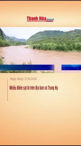 Nhiều điểm sạt lở trên địa bàn xã Trung Hạ