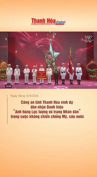Công an tỉnh Thanh Hóa vinh dự đón nhận Danh hiệu Anh hùng Lực lượng vũ trang Nhân dân trong cuộc kháng chiến chống Mỹ, cứu nước