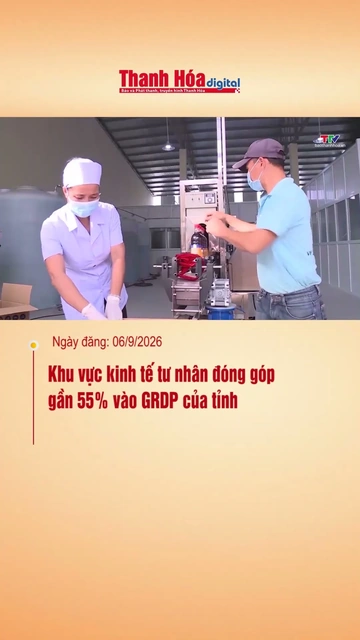 Khu vực kinh tế tư nhân đóng góp gần 55% vào GRDP của tỉnh