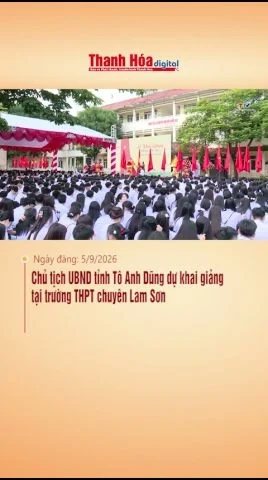 Chủ tịch UBND tỉnh Tô Anh Dũng dự khai giảng  tại trường THPT chuyên Lam Sơn