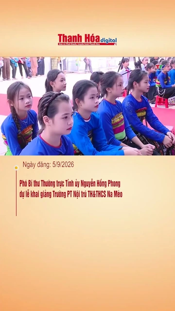 Phó Bí thư Thường trực Tỉnh ủy Nguyễn Hồng Phong dự lễ khai giảng Trường PT Nội trú TH&THCS Na Mèo